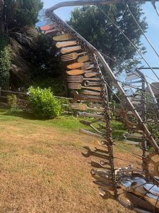 Memorial Sculpture of a Herons Wings